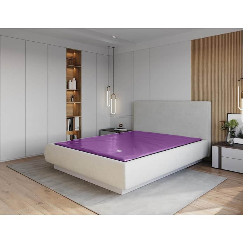 99 Percent Waveless Hardside Waterbed Mattress Bundle - Liner, Fill/Drain Kit, Conditioner - Frame Not Included - Queen