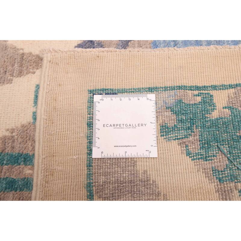 ECARPETGALLERY Hand-knotted Signature Collection Ivory Wool Rug - 8'1 x 10'1