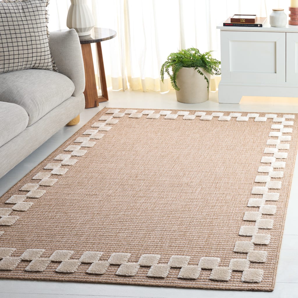 SAFAVIEH Clayton Licinia Washable Indoor/Outdoor Rug - Weather Resistant & Easy Cleaning