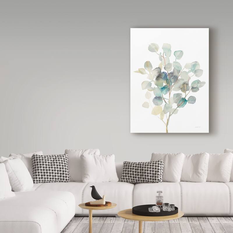 Danhui Nai 'Eucalyptus III White' Canvas Art