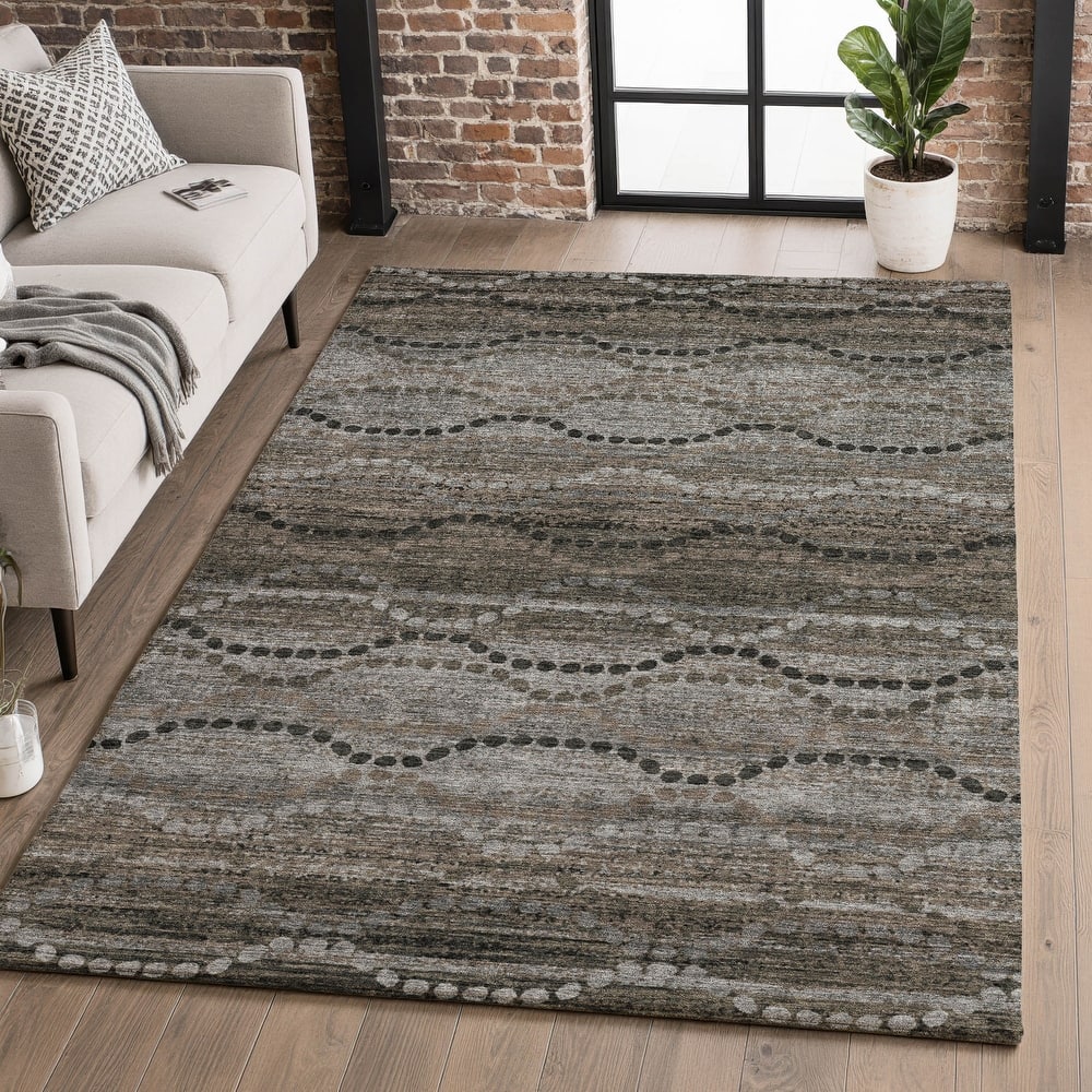 Premium Washable Super Soft Boho Stripes Mayfield Rug