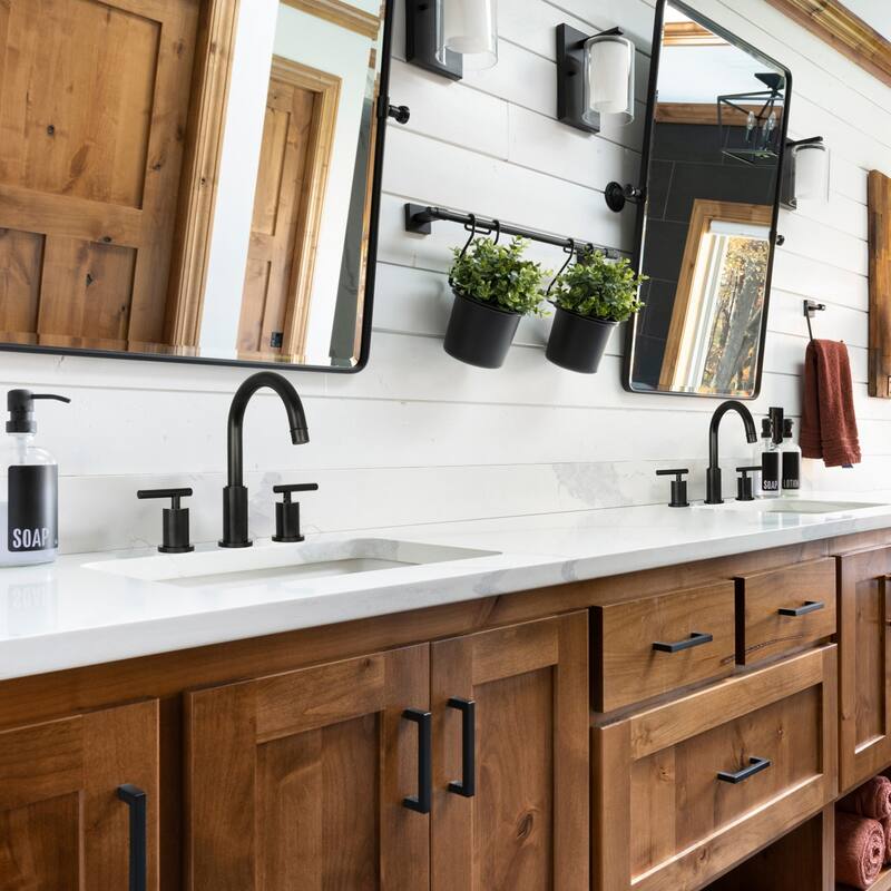 Two-Handle Copper Widespread Bathroom Sink Faucet - 8' x 10'