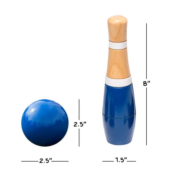 Hey! Play! Outdoor Games of Large Dice and Lawn Bowling Game (Set of 2) (6-Pack)