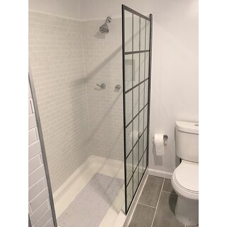 French Linea Frameless Shower Door 34 In X 72 Open Entry Design French Linea Frameless Shower Door 34 In X 72 Open Entry Design