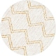 preview thumbnail 14 of 49, Well Woven Kennedy Reeve Modern Chevron Pattern Area Rug 4' Round - Yellow Ivory