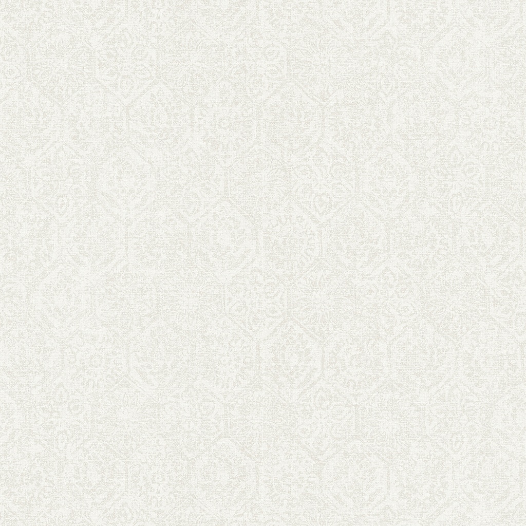 Advantage Edsel Cream Geometric Wallpaper - 20.9in x 396in x 0.025in - 20.9in x 396in x 0.025in