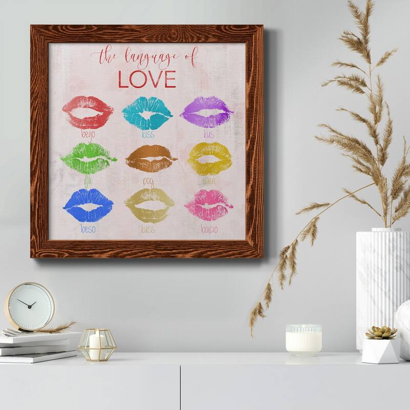 Rainbow Kiss-Premium Framed Canvas - Ready to Hang