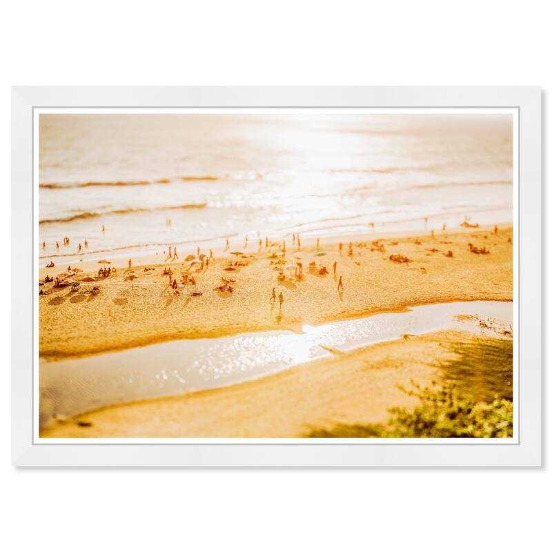 Wynwood Studio Prints Nature and Landscape A Beach Through My Lenses Brown and Nautical & Coastal Wall Art Canvas Print