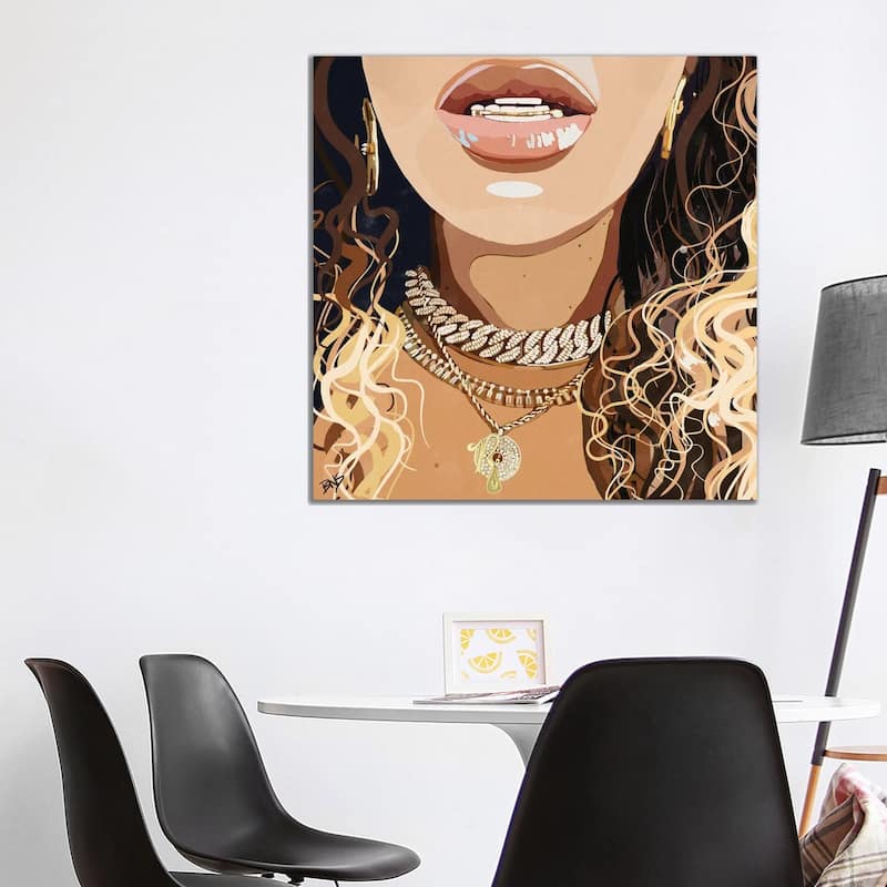 iCanvas "Bey Chains" by Bria Nicole Canvas Print - 37x37x1.5