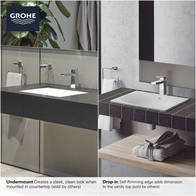 Grohe Eurocube Undermount or Drop In 21" Bathroom Sink