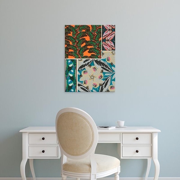 Easy Art Prints Eugene Seguy's 'Decorative Butterflies II' Premium Canvas Art