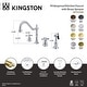 preview thumbnail 6 of 30, Kingston Brass Heritage 8-Inch Widespread Kitchen Faucet with Brass Sprayer