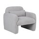 preview thumbnail 19 of 42, Stylish and Minimalist Single Sofa Chair with Arms and Pillow, Armchair, Accent Chair for Living Room, Bedroom, Study
