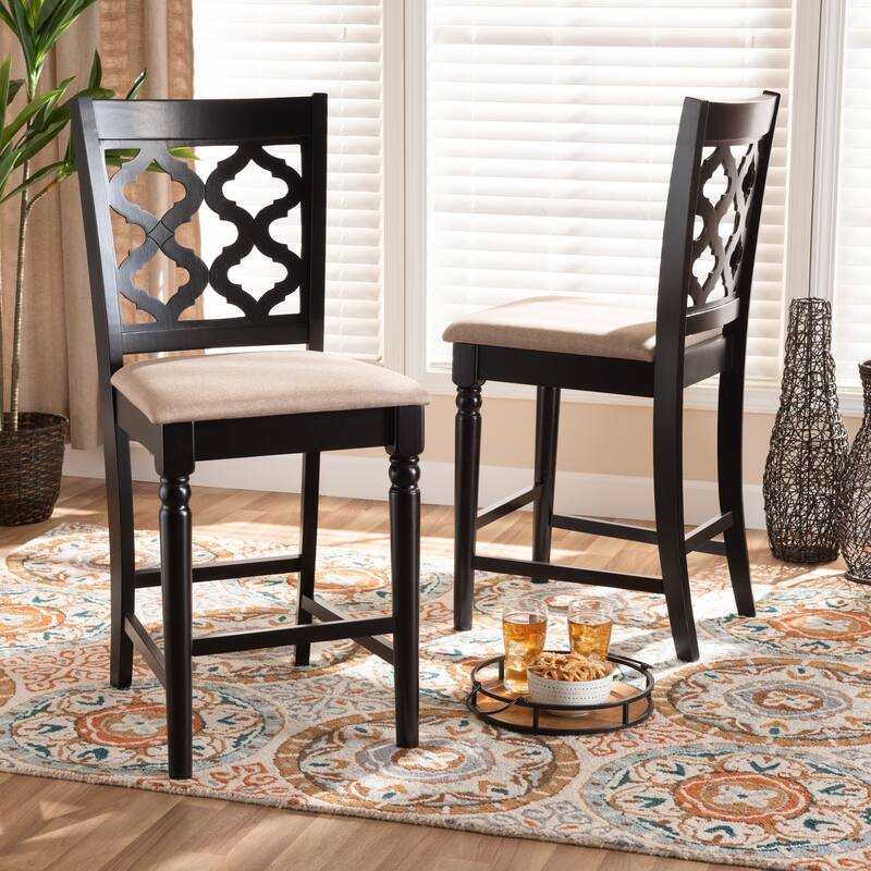 Ramiro Modern and Contemporary Transitional 2-PC Counter Stool Set