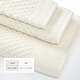 preview thumbnail 139 of 193, Linery & Co. Cotton Diamond Waffle Texture Bath Towels.
