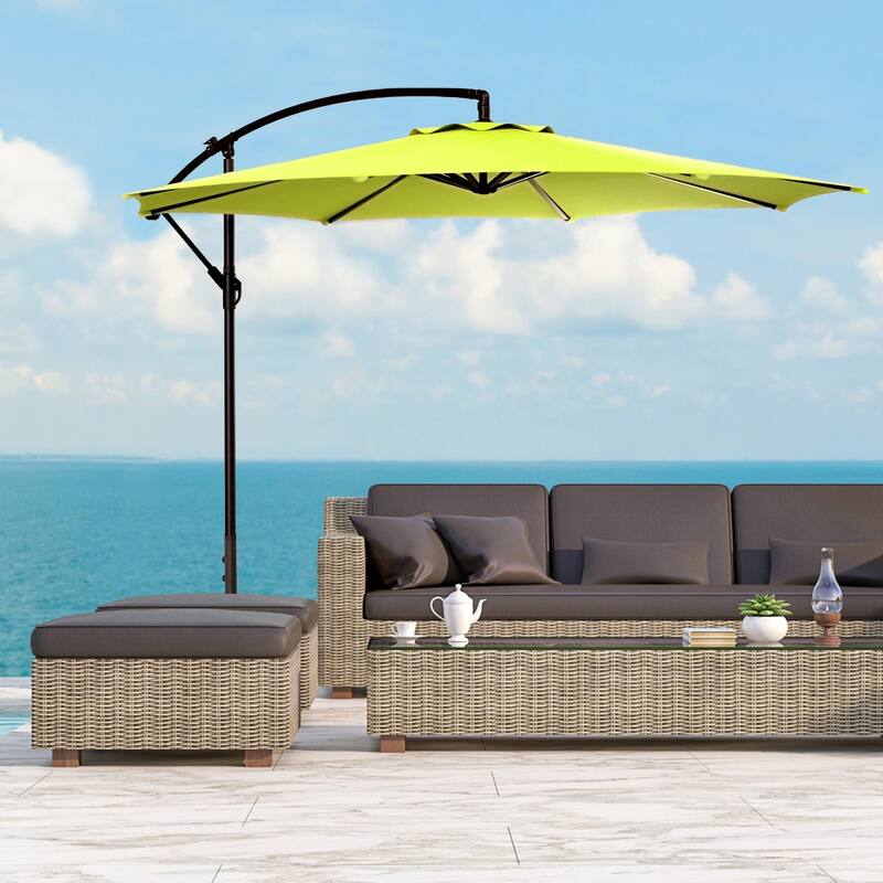 Weller 10-foot Offset Cantilever Hanging Patio Umbrella