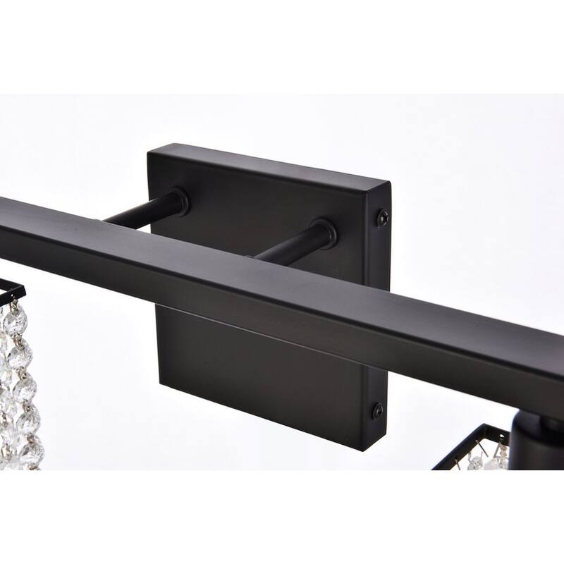 Phoenix 2 Light Bath Sconce with Clear Crystals