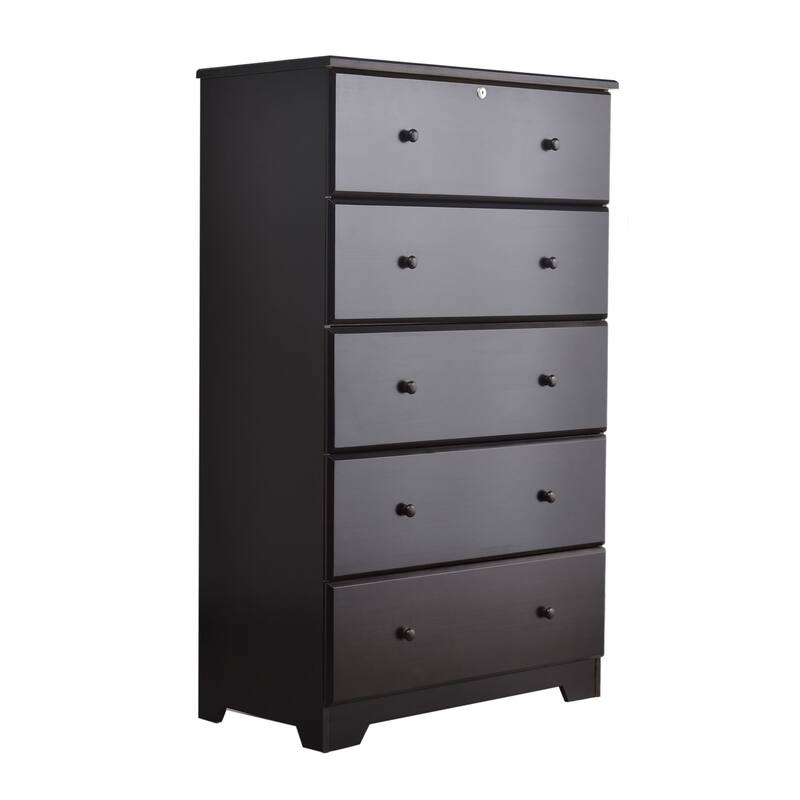 Isabela Solid Pine Wood 4 and 5 Drawer Chest Dresser