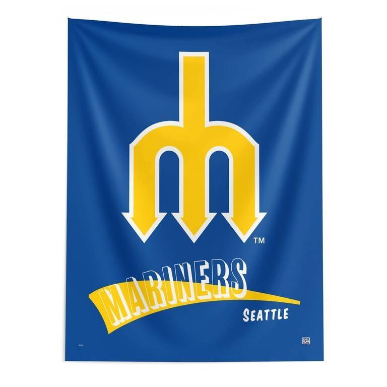 MLB CC Throwback Wall Hanging - 50" x 60" - Seattle Mariners