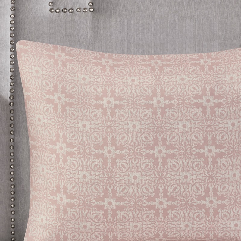 Madison Park Edna Embroidered Cotton Reversible Duvet Cover Set