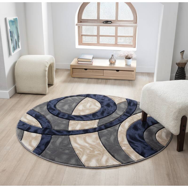 Orelsi Collection Abstract Area Rug