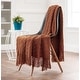 preview thumbnail 41 of 77, Chanasya Textured Boho Knit Throw Blanket With Tassels
