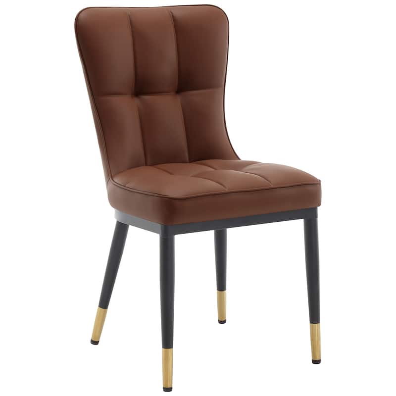 Faux Leather Upholstered Dining Chairs Set of 2/4