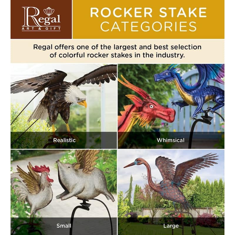 Rocker Bird Stake - Cardinal