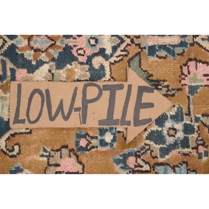 Hand Knotted Oriental 100% Wool Carpet Traditional Floral Brown Kashan Area Rug - 6' 3'' X 4' 2''