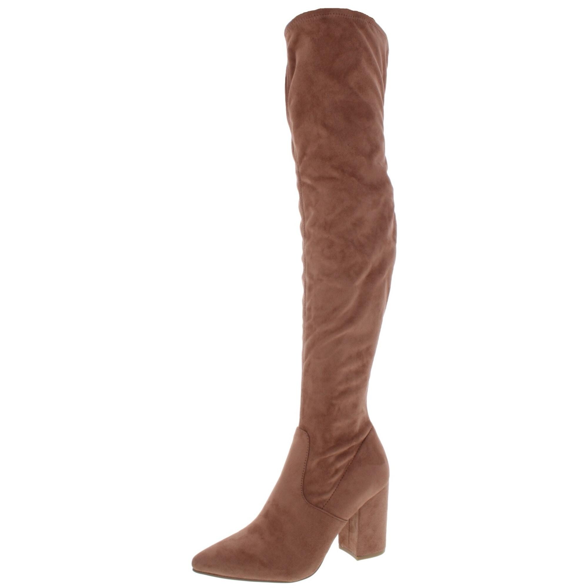 steve madden over the knee suede boots