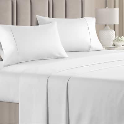 CGK Linens 4 Piece Cotton 1000 Thread Count Soft Bed Sheet Set