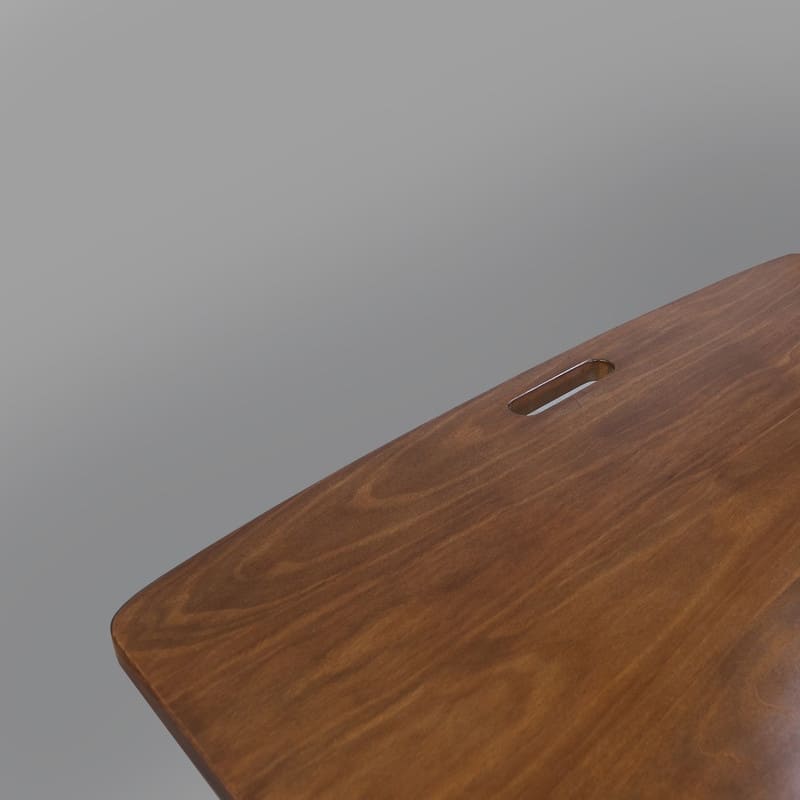 Copper Grove Goosefoot Folding TV Tray Table with Solid Hardwood
