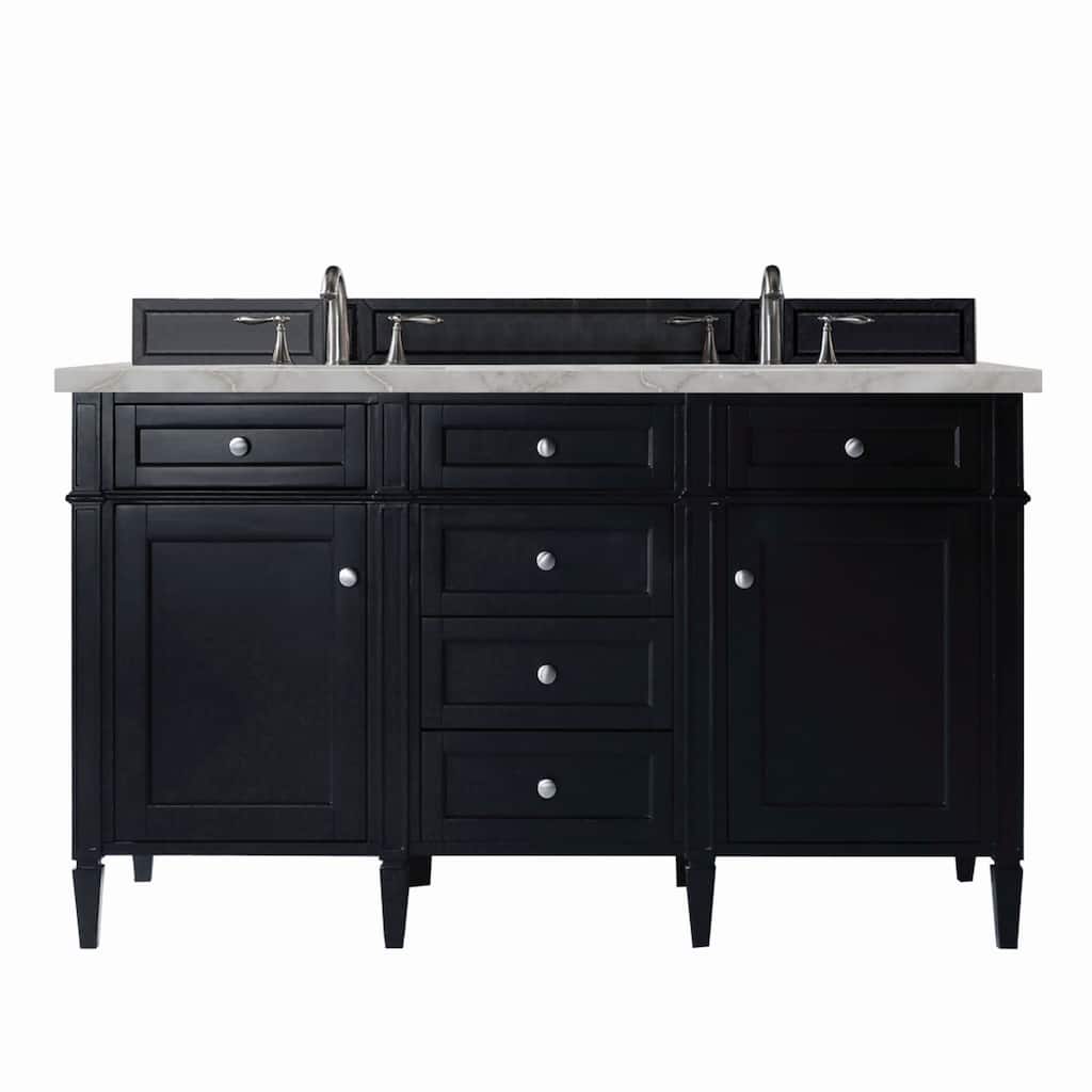 James Martin Vanities 650-V60D-3VSL Brittany 60" Double Basin Poplar