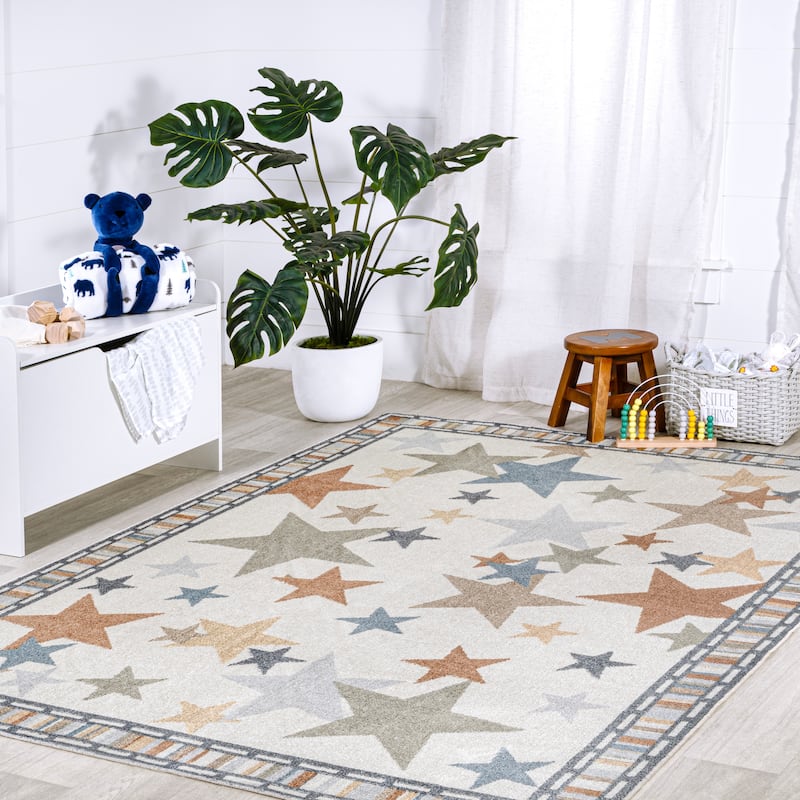 JONATHAN Y Dila Geometric Striped Area Rug