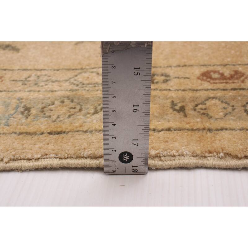 ECARPETGALLERY Hand-knotted Peshawar Oushak Beige Wool Rug - 9'0 x 11'6