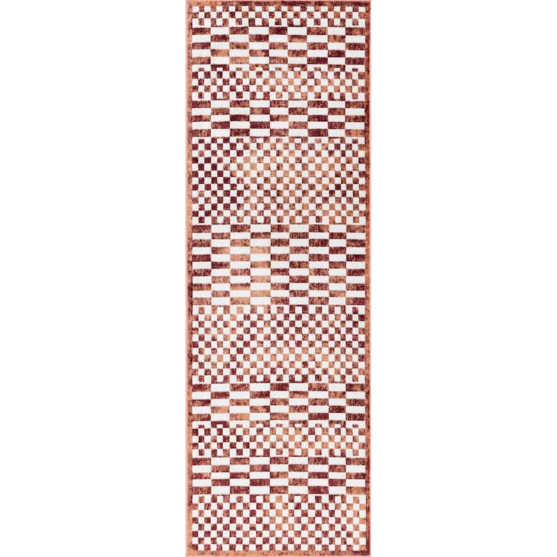 Nuloom Nikita SpinClean Faded Geometric Machine Washable Area Rug