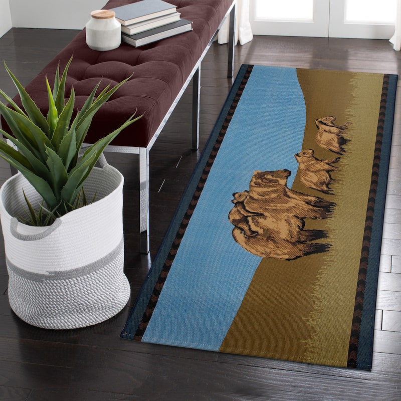 Liora Manne Esencia Bear Family Indoor/Outdoor Mat