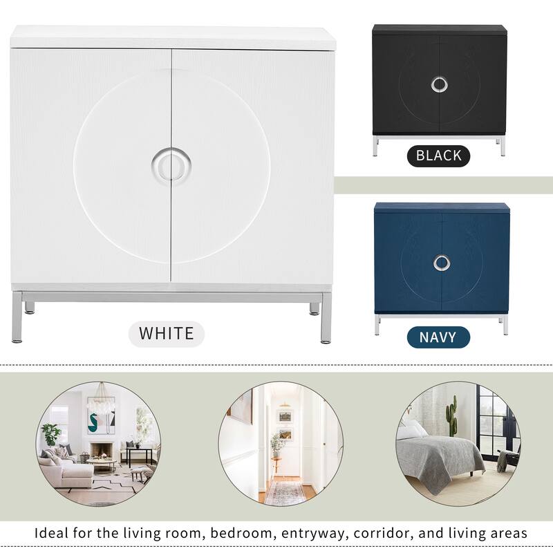 Simple Storage Sideboard with Metal Leg Frame