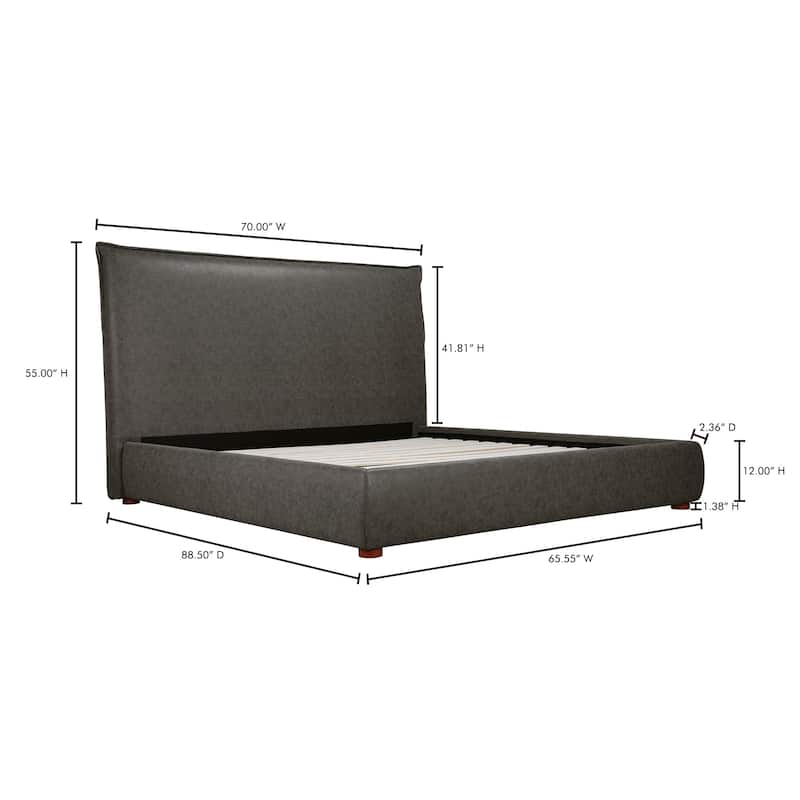 Aurelle Home Modern Upholstered Platform Bed