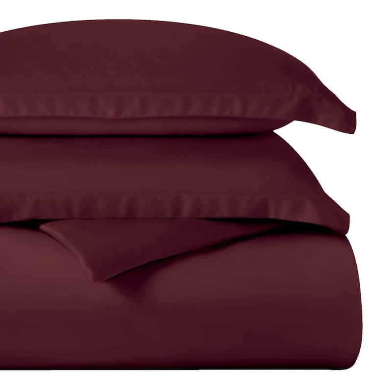 Superior Egyptian Cotton 400 Thread Count Solid Duvet Cover Set