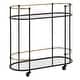 preview thumbnail 1 of 5, Uttermost Andre Iron Bar Cart - 30.25" H x 32"W x 13.5"D