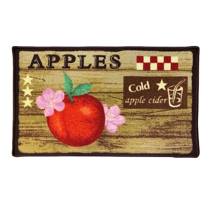 Cold Apple Juice Non-Slip Kitchen Mat, Brown, 18x30 Inches - 18x30 Inches