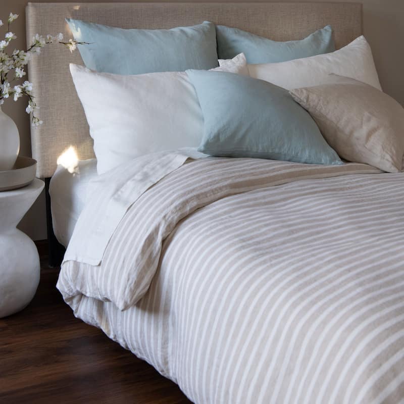 100% French Linen Duvet Cover by BOKSER HOME