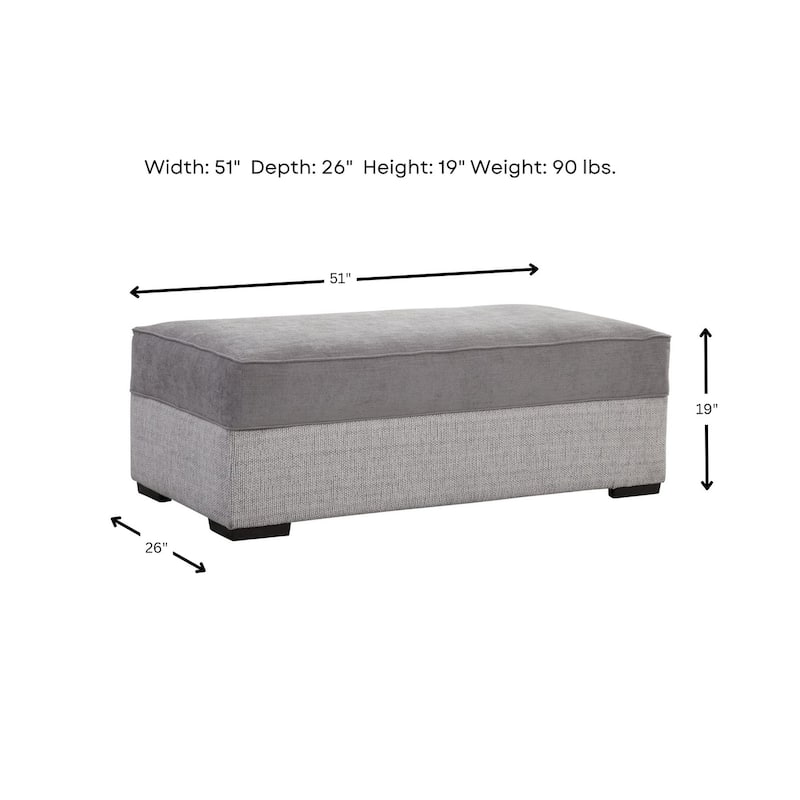 Woodhaven Furniture Cove Storage Ottoman