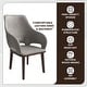 preview thumbnail 60 of 63, Vivara Set of 2 Leather Dining Chair with Padded Seat - Mid-Century Arm Chair for Home Office Bar & Kitchen