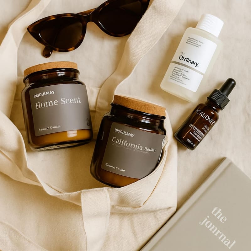 Tan California Holiday Candle 3 Oz Glass Jar Aria Home Fancy