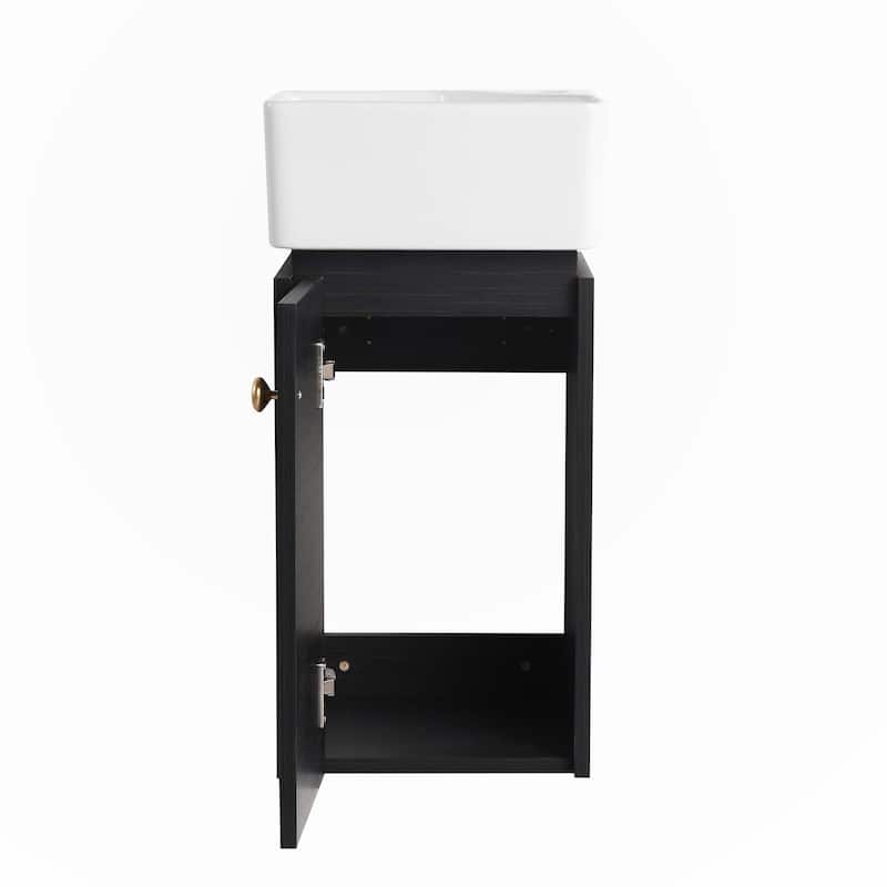 Bathroom Vanity with Sink 12 Inch for Small Bathroom