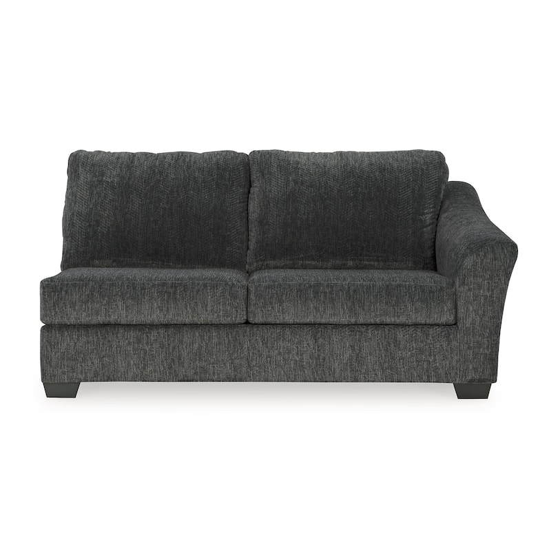 Signature Design by Ashley Biddeford Gray 2-Piece Sectional with Chaise - 120"W x 75"D x 40"H