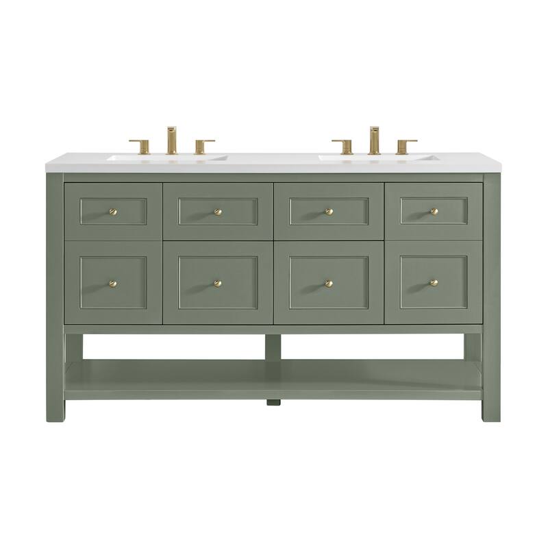 Breckenridge 60" Double Vanity, Smokey Celadon - 60D