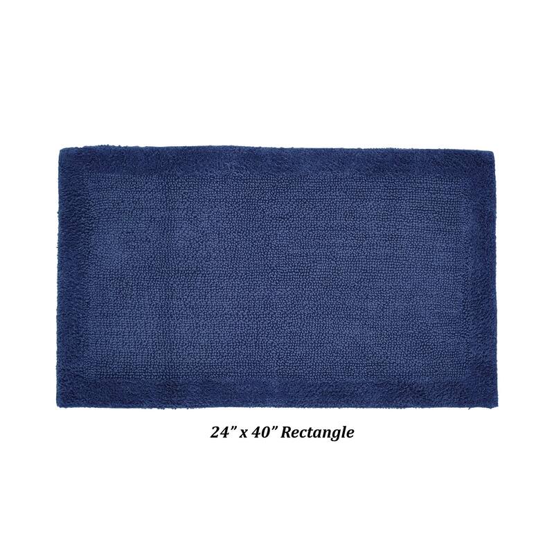 Better Trends Bath Rugs 100% Cotton Tufted Soft & Water Absorbent Bathroom Rug for Shower, Sink Bath Mats Edge Collection
